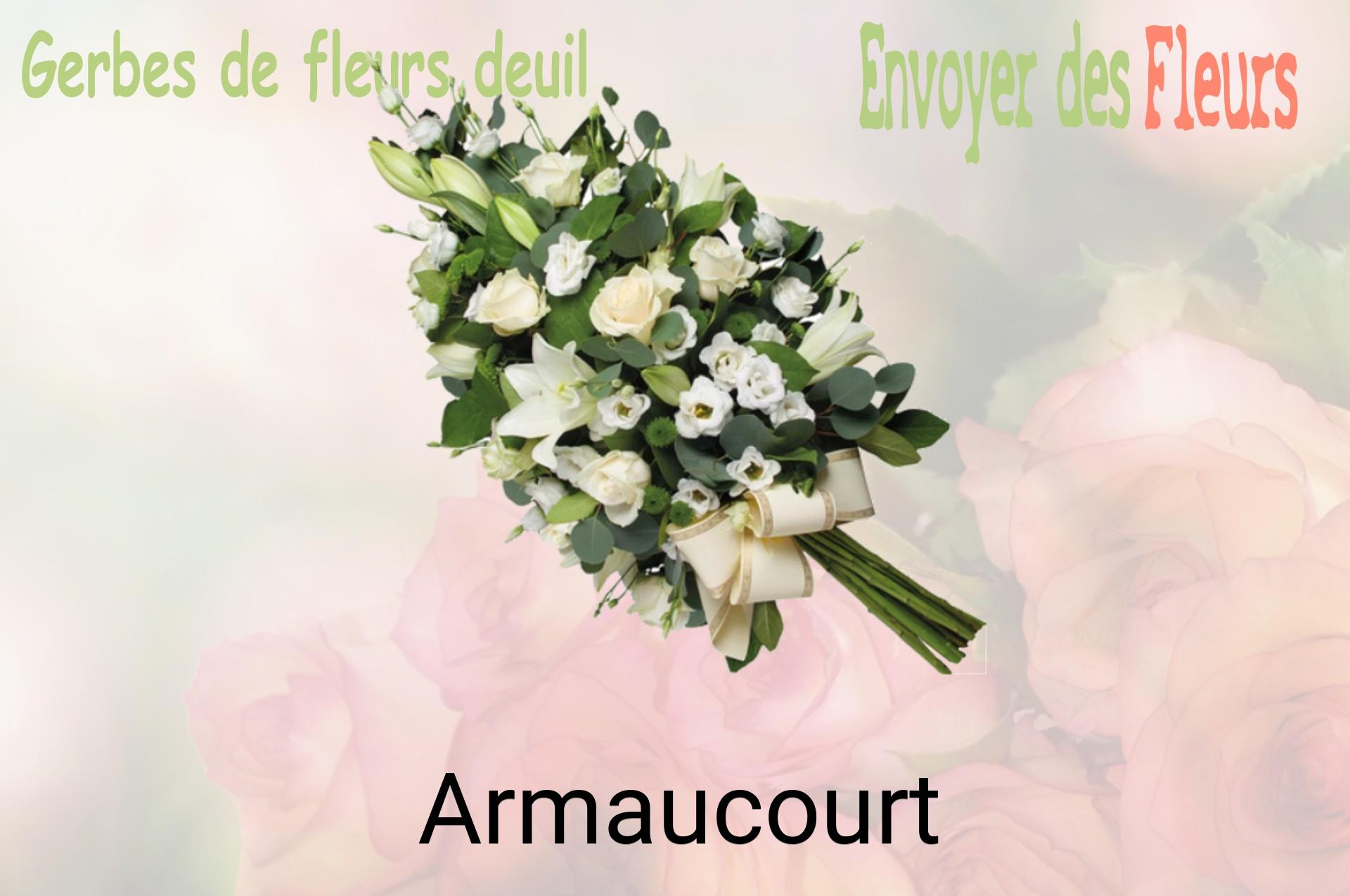Gerbe de fleurs de deuil livrée à Armaucourt